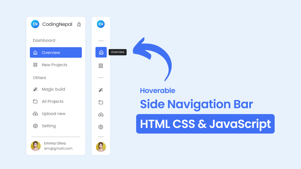 Top 15 Sidebar Menu Templates In HTML CSS JavaScript