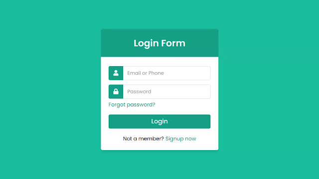 Responsive Login Form using only HTML & CSS