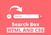 How To Make Search Box Using HTML & CSS How To Make Search Box Using HTML & CSS