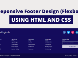Responsive Footer using HTML And CSS | Free Source Code