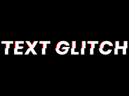 Text Glitch Effect in HTML and CSS