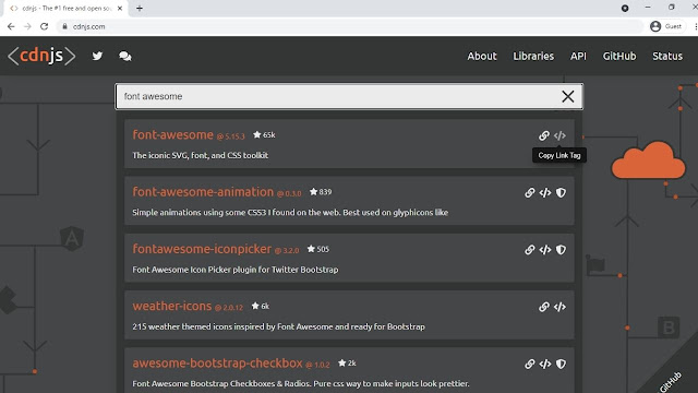 How do I get font awesome icons?