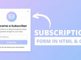 Subscription Form using HTML CSS & PHP Popup Email Subscription Box in PHP