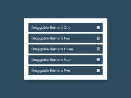 Drag & Drop List or Draggable List using HTML CSS & JavaScript