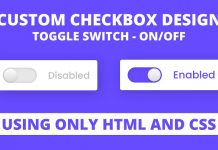 Custom Checkbox Design using only HTML & CSS | Toggle Switch On/Off Custom Checkbox Design using only HTML & CSS Toggle Switch OnOff