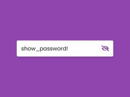 Password Show or Hide Toggle using HTML CSS & JavaScript