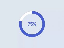 Circular Progress Bar using HTML CSS & JavaScript
