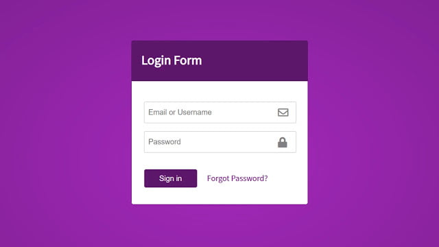 Cool Login Form in HTML CSS & JavaScript