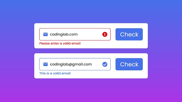 Email Validation in HTML CSS and JavaScript