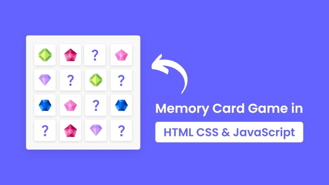 Build A Memory Card Game in HTML CSS & JavaScript