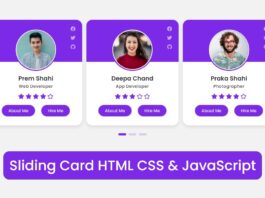 Create Sliding Card in HTML CSS & JavaScript | Owl Carousel