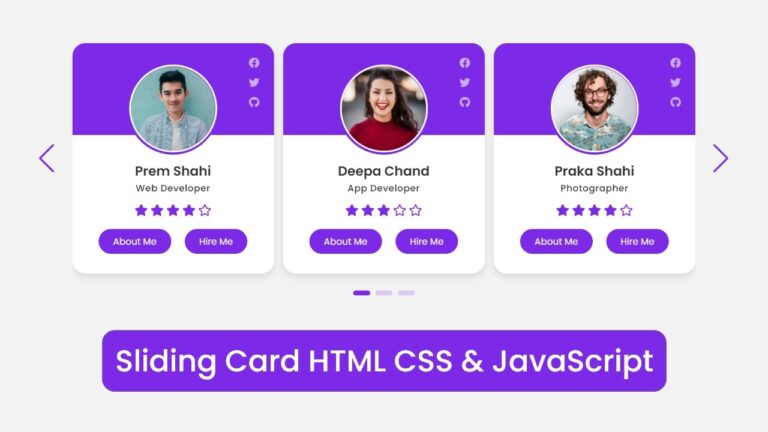 Create Sliding Card in HTML CSS & JavaScript | Owl Carousel