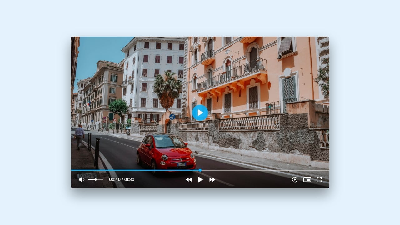 Build A Custom Video Player in HTML CSS & JavaScript Custom Video Player in JavaScript
