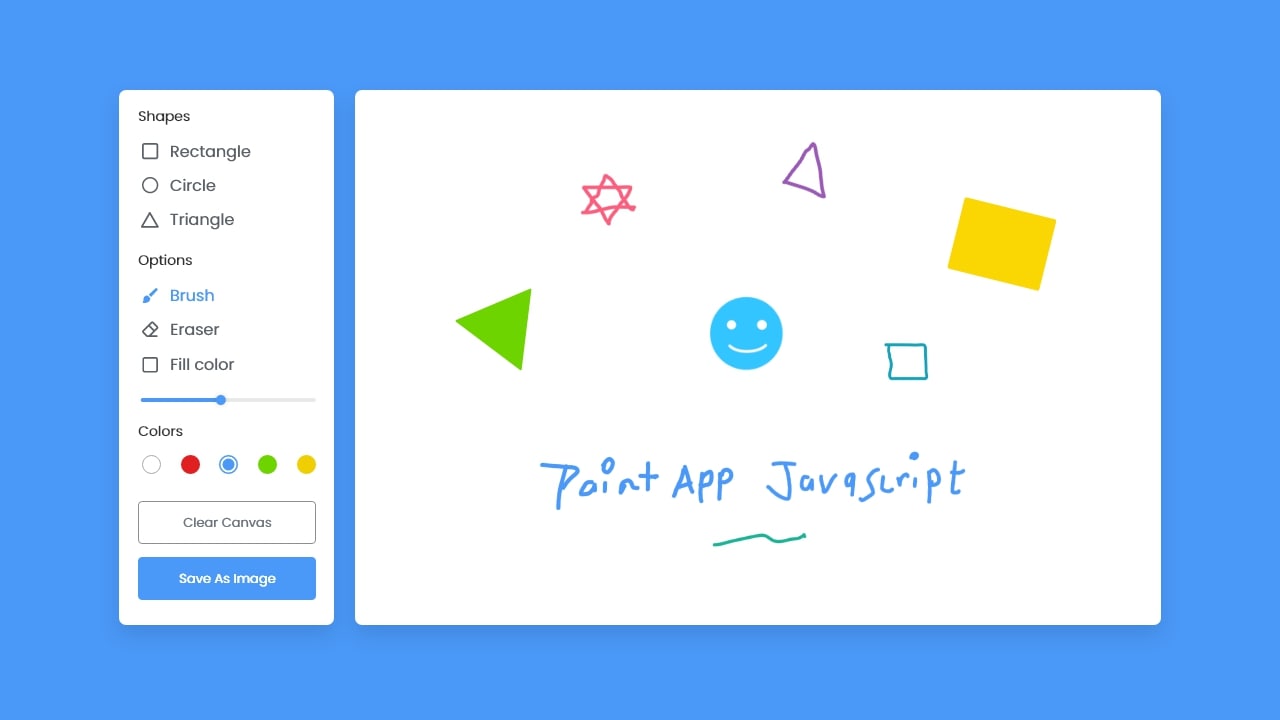 Build A Drawing App in HTML CSS & JavaScript