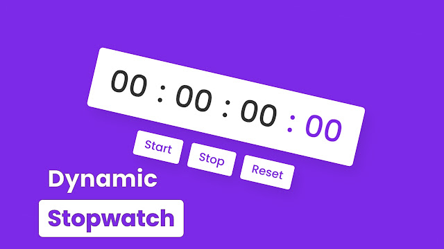 Stopwatch in HTML CSS & JavaScript.
