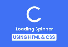 Create Loading Spinner in HTML & CSS Create Loading Spinner in HTML & CSS