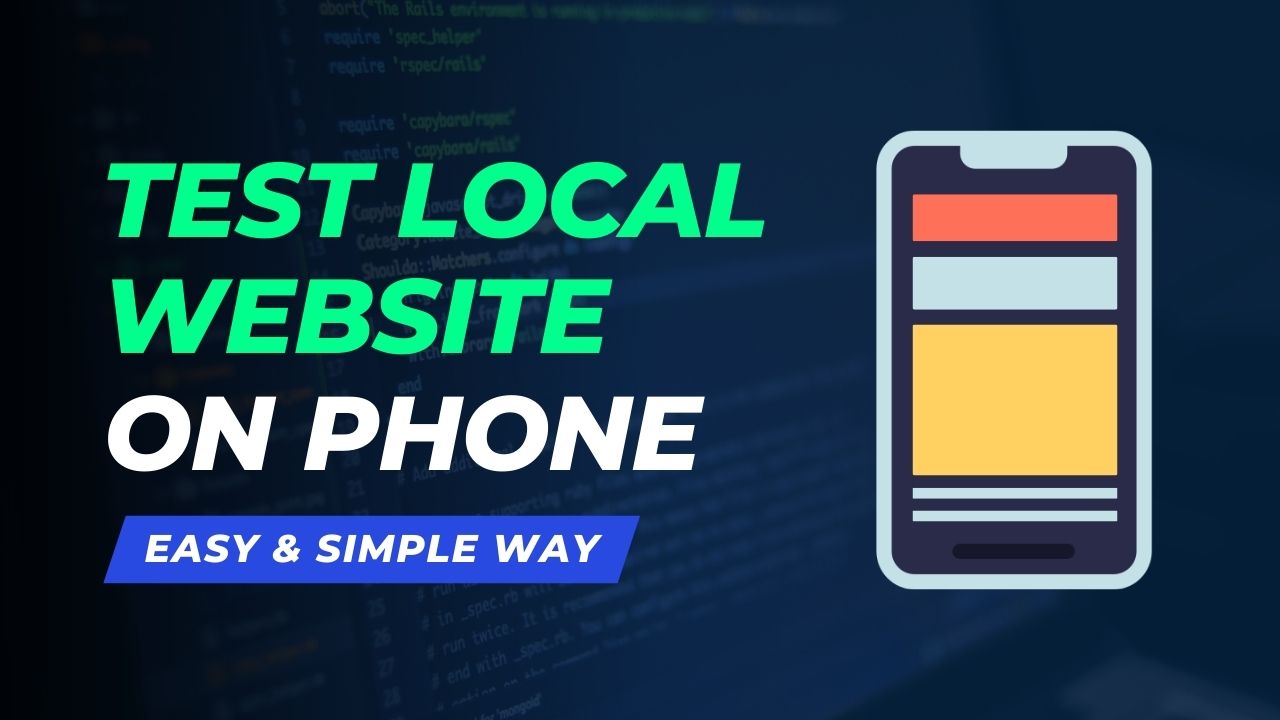 How to Test Live Local Website on Mobile Device