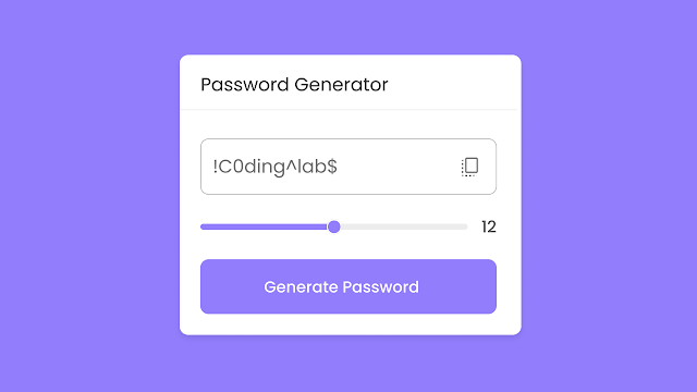Random Password Generator in HTML CSS & JavaScript