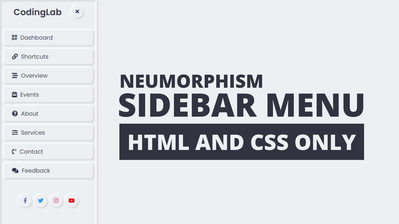 Top 15 Sidebar Menu Templates in HTML CSS & JavaScript