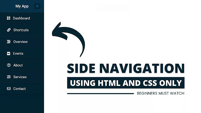Simple Sidebar Template in HTML & CSS