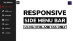 Top 15+ Sidebar Menu Templates in HTML CSS & JavaScript