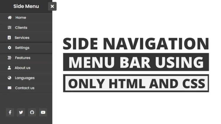 Top 15+ Sidebar Menu Templates in HTML CSS & JavaScript