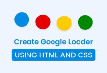 Create Animated Google Loader in HTML & CSS Create Animated Google Loader in HTML & CSS