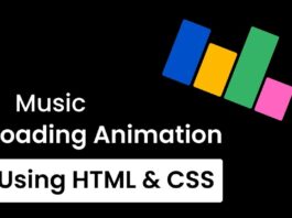 Create a Music Loading Animation in HTML & CSS