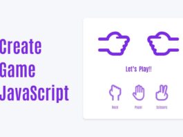 Rock Paper Scissors Game in HTML CSS & JavaScript