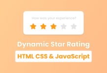 Star Rating System in HTML CSS & JavaScript