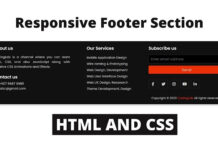 Create Responsive Footer HTML CSS | With Source Code Create Responsive Footer HTML CSS With Source Code