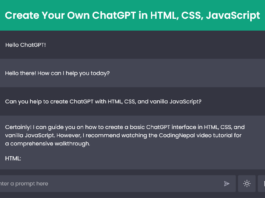 Create Your Own ChatGPT in HTML, CSS, and JavaScript ChatGPT Clone HTML, CSS, and JavaScript