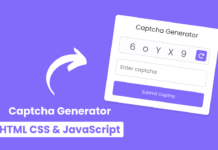Custom Captcha Generator in HTML CSS & JavaScript Captcha Generator in HTML CSS & JavaScript