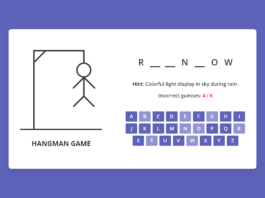Build A Hangman Game in HTML CSS and JavaScript