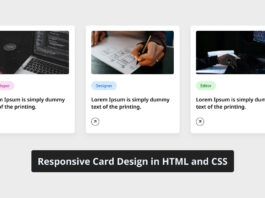 Create Beautiful Responsive Cards in HTML and CSS