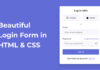 Make A Simple Login Form in HTML and CSS only Make A Simple Login Form in HTML and CSS only