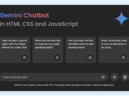 Build A Google Gemini Chatbot with HTML CSS and JavaScript