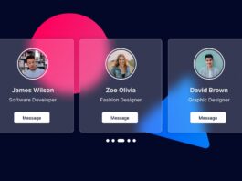 How to Create Responsive Card Slider in HTML CSS & JavaScript