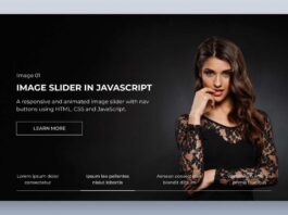 How to Create A Responsive Image Slider in HTML CSS & JavaScript