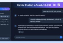 How to Build a Gemini AI Chatbot in React.js and CSS | Step-By-Step Guide How to Build a Gemini AI Chatbot in React.js and CSS - Dark Theme